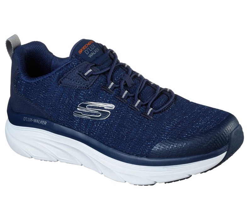 Skechers Herr Marinblå Slip On - Relaxed Fit: D'lux Walker - Pensive - Sverige (BLUVZ-3264)